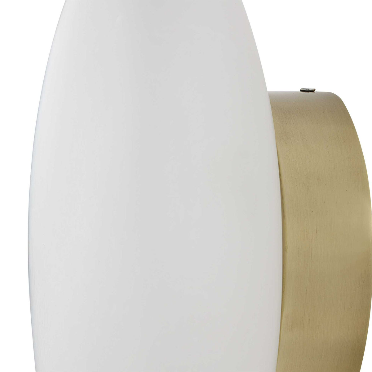 New Moon - Sconce - White / Bright Brass