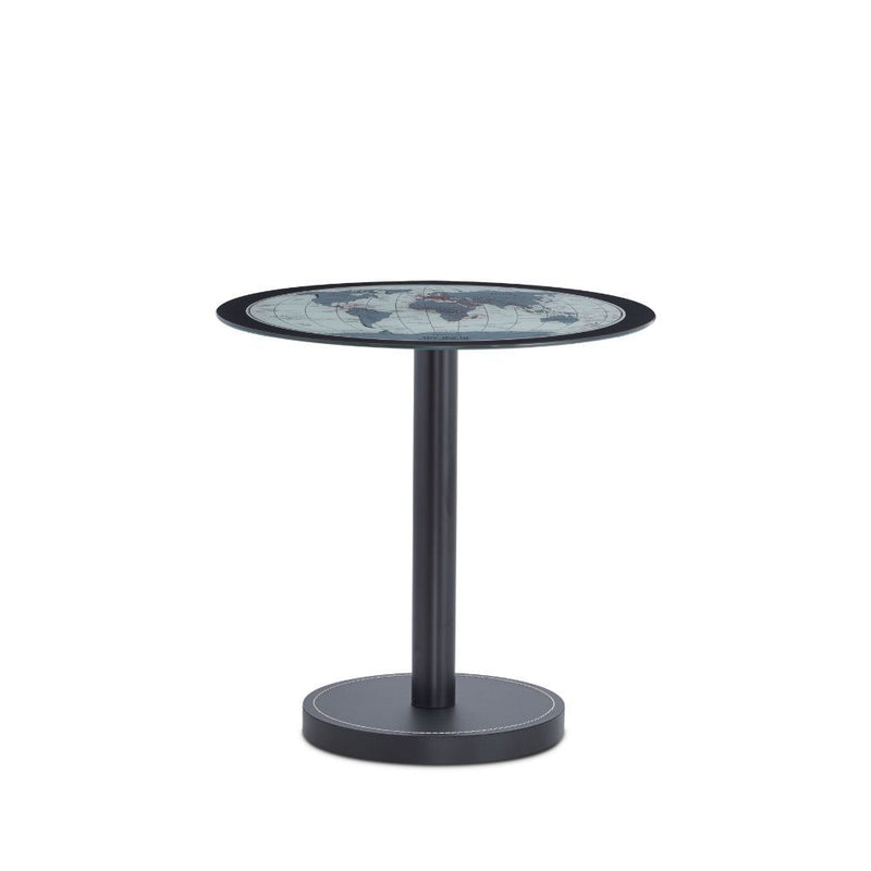 Boli - End Table - Black & Map Glass - R&R Furniture Gallery (Fountain Valley, CA)