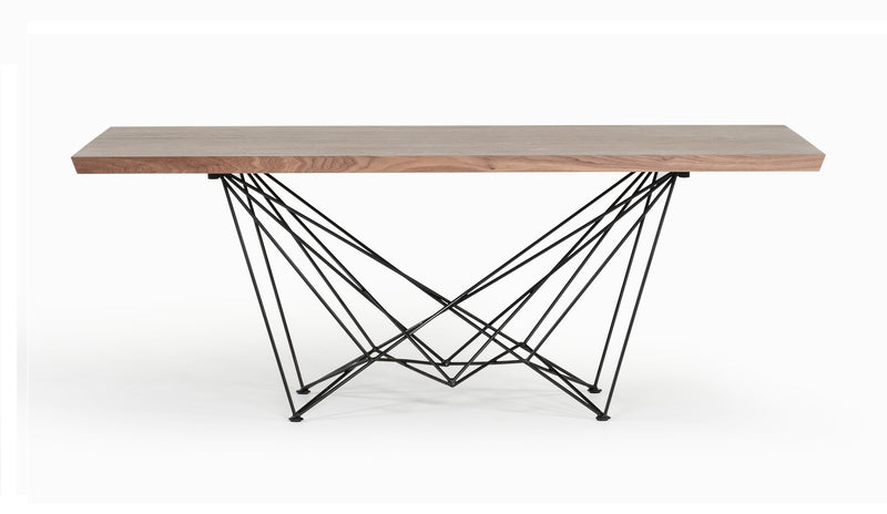 Naomi Modern Walnut Dining Table — view 4