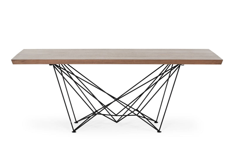 Naomi Modern Walnut Dining Table — view 2