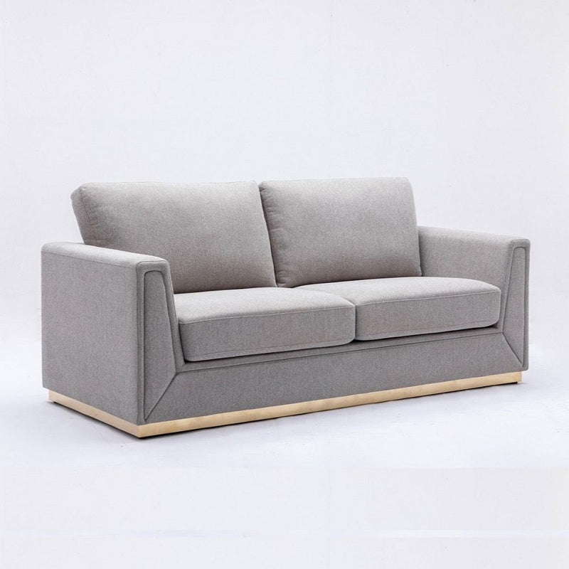 Valin - Sofa - Gray Linen - R&R Furniture Gallery (Fountain Valley, CA)
