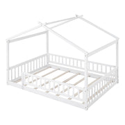 Bed House Bed Frame With Fence - R&R Furniture Gallery (Fountain Valley, CA)