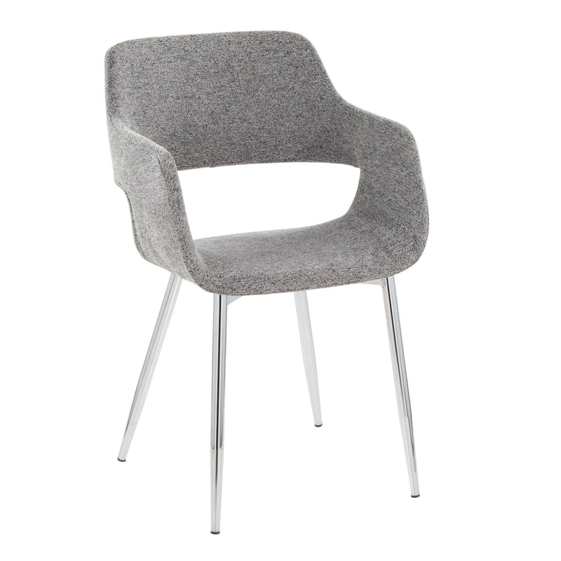 Set of two Lumi Source Margarite contemporary dining chairs with sleek design and modern style for dining room decor.