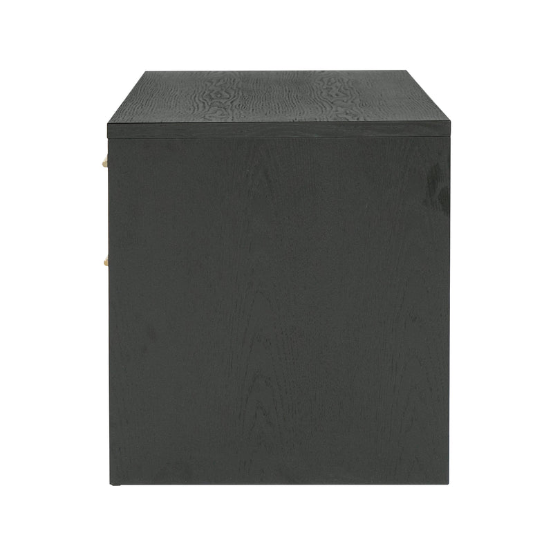 Wales Modern Grey Ash 2-Drawer Nightstand — view 5