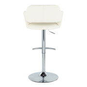 Lumi Source Margarite contemporary adjustable barstool set with swivel, rounded T footrest, ideal for modern kitchen or bar area