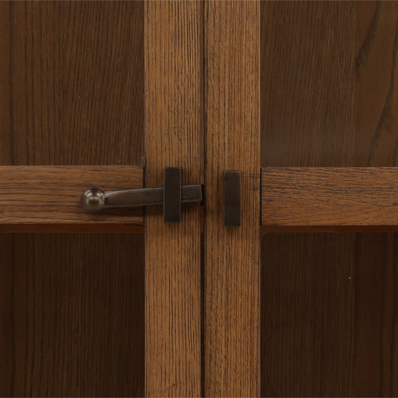 Royden - Cabinet - Dark Brown And Bronze