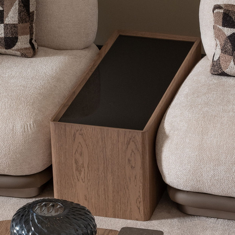 Bristol Point - Sectional Table - Saddle Brown - R&R Furniture Gallery (Fountain Valley, CA)