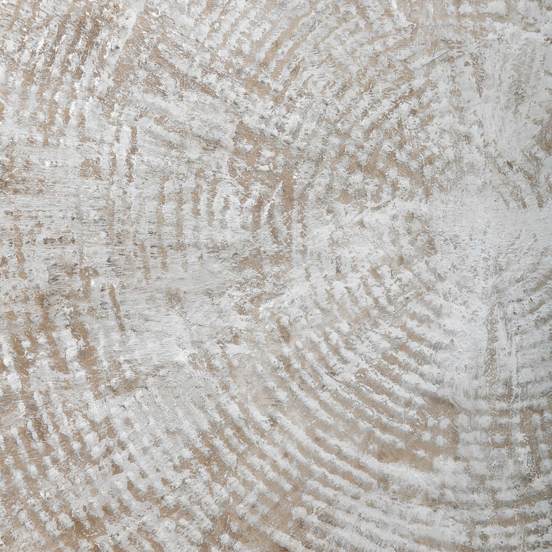 Abstract pearl silver canvas art by Uttermost, featuring mesmerizing swirling patterns in a modern and elegant design.