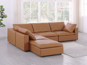 1100 - 5-Piece 4-Seat Sectional (Top-Grain Italian Leather) - R&R Furniture Gallery (Fountain Valley, CA)