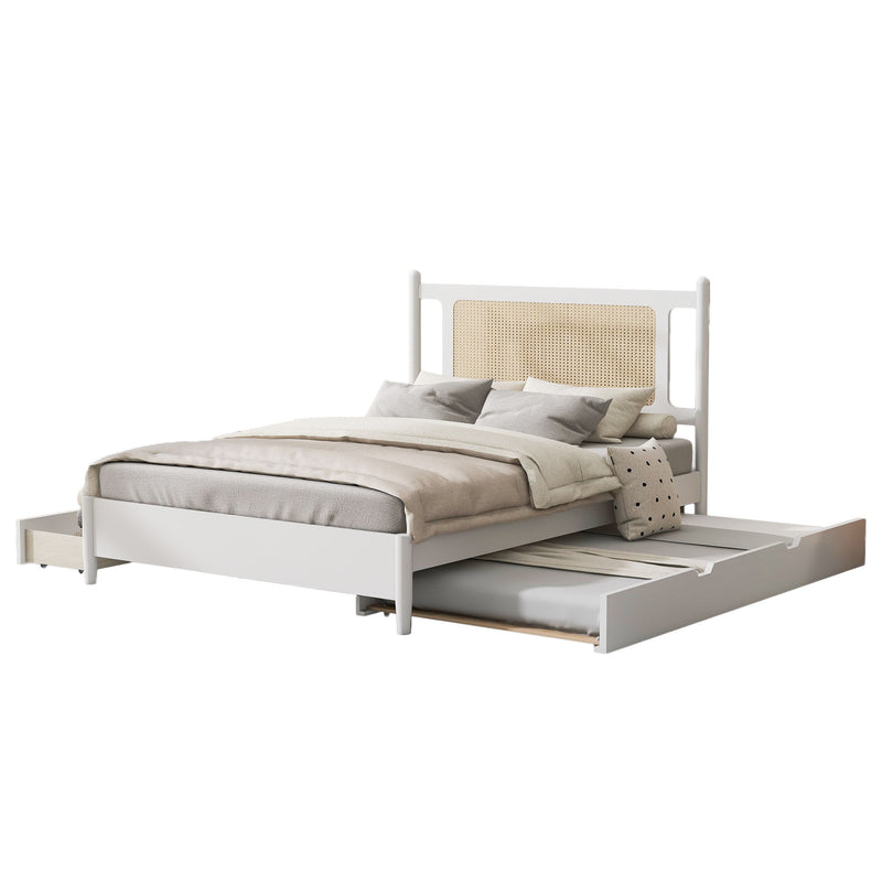 Platform Bed With 2 Big Drawers & Trundle - R&R Furniture Gallery (Fountain Valley, CA)