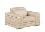 296 - Genuine Leather Chair - R&R Furniture Gallery (Fountain Valley, CA)
