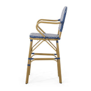 Outdoor Wicker And Aluminum French Barstools (Set of 2) - R&R Furniture Gallery (Fountain Valley, CA)