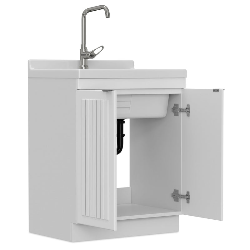 Murphy - Laundry Cabinet & Faucet And Stainless Steel Sink - R&R Furniture Gallery (Fountain Valley, CA)