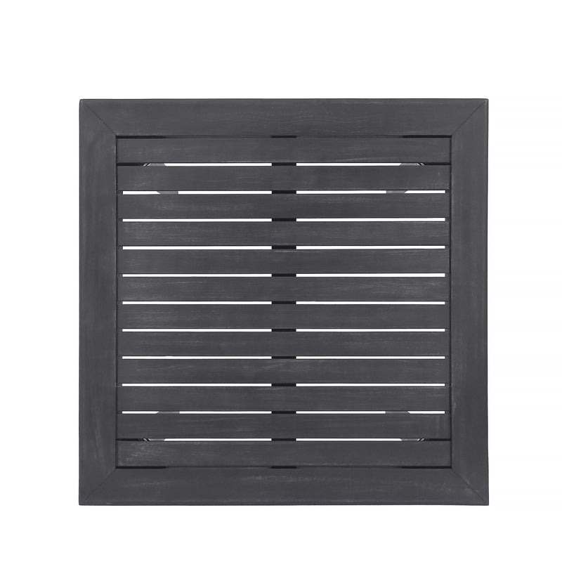 Outdoor Minimalist Acacia Wood Square Bar Table - R&R Furniture Gallery (Fountain Valley, CA)