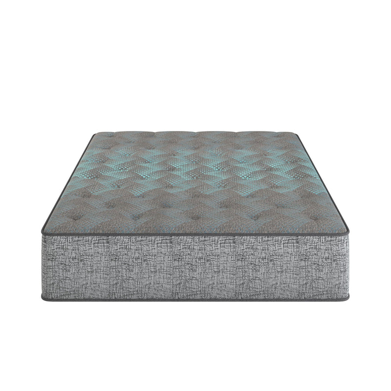 Restonic Mattress 13-inch hybrid mattress with firm comfort and advanced cooling technology, showing its plush surface and supportive design.