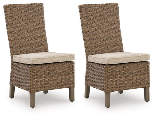 Laguna Heights - Side Chair With Cushion (Set of 2) - Beige - R&R Furniture Gallery (Fountain Valley, CA)