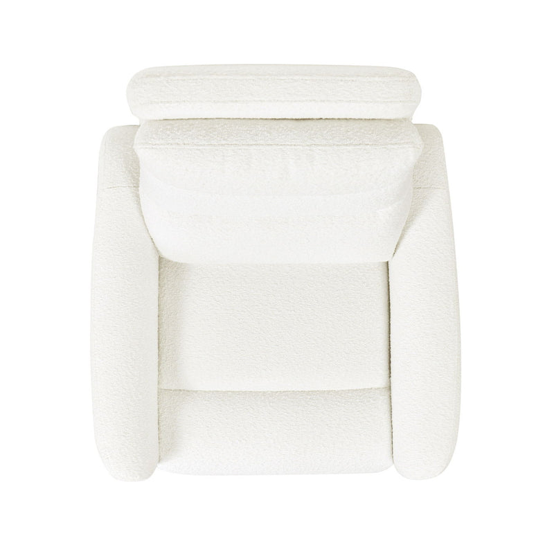 Bloomy - High Back Power Recliner Motion Chair - Chiffon White - R&R Furniture Gallery (Fountain Valley, CA)