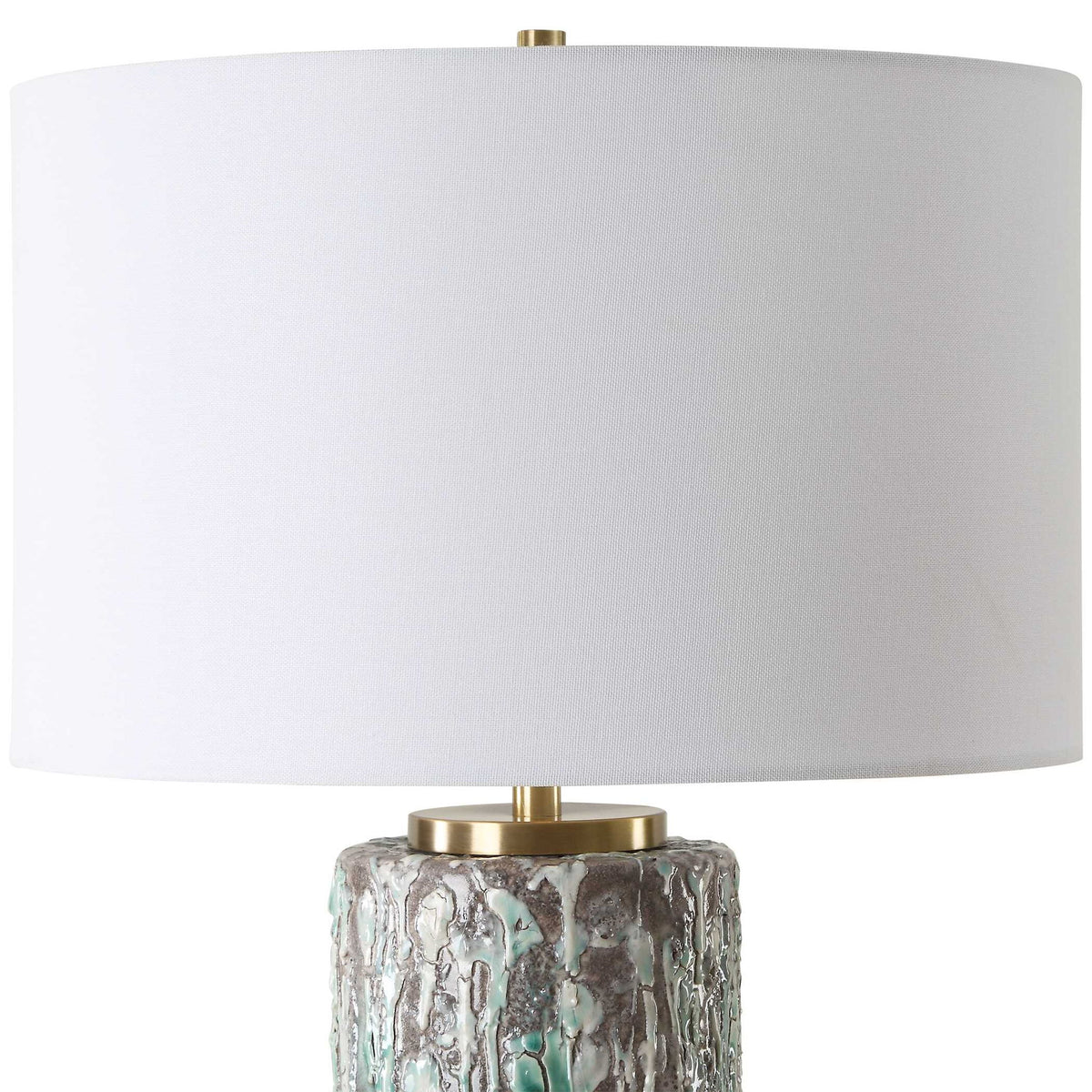 Meltdown - Ivory Teal Table Lamp