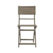 Outdoor Foldable Wood Dining Chair With Slat Design (Set of 2) - R&R Furniture Gallery (Fountain Valley, CA)