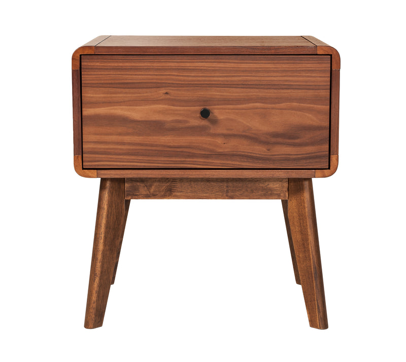 Marshall Mid-Century Modern Walnut Nightstand — view 5