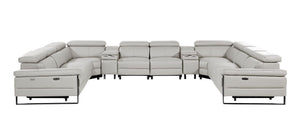 1246 - 10-Piece U-Shaped Modular Power Reclining Sectional With 4 Power Recliners And Power Headrests