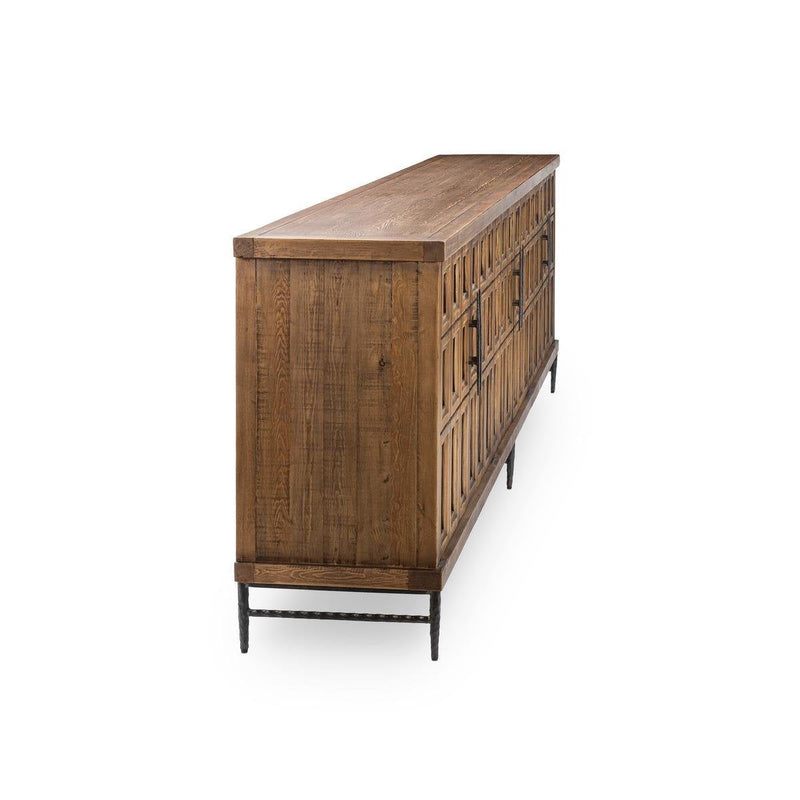 Willmark - 6 Door Iron Leg Sideboard - R&R Furniture Gallery (Fountain Valley, CA)