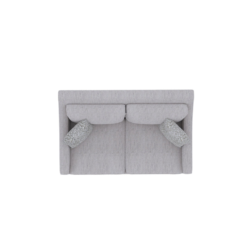 Loveseat With Casual Accent - Gray - R&R Furniture Gallery (Fountain Valley, CA)