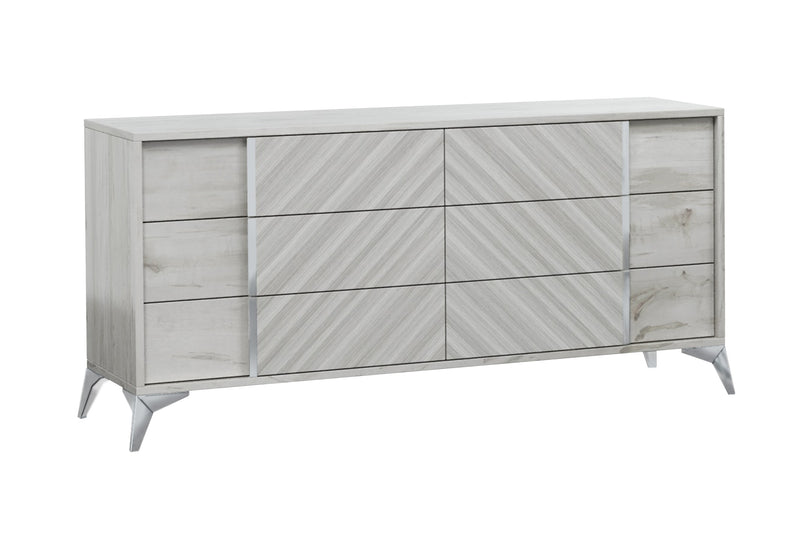 Alexa Italian Modern Grey Dresser — view 5