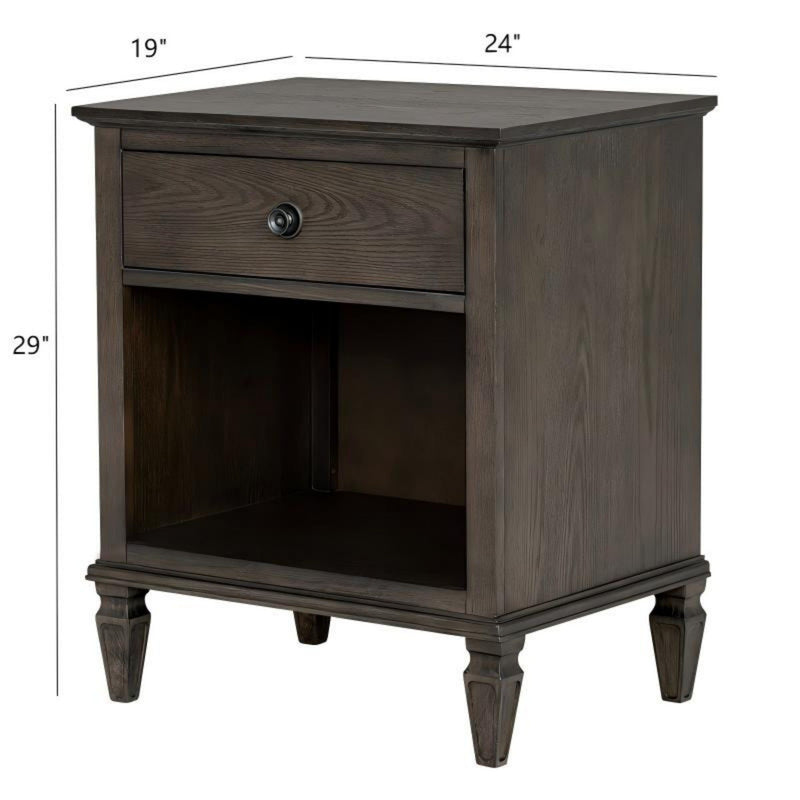 Victoria - Nightstand With Open Storage - R&R Furniture Gallery (Fountain Valley, CA)