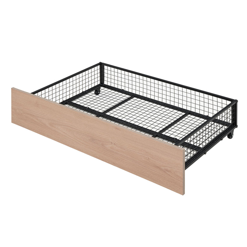 Triple Bunk Bed With Drawers, Multi-Functional Frame With Desks And Shelves In The Middle - R&R Furniture Gallery (Fountain Valley, CA)