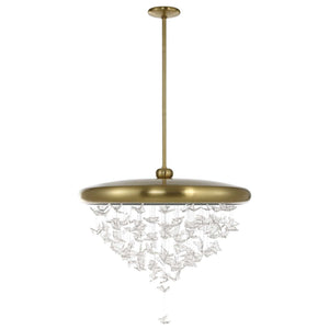 Butterfly Effect - Pendant - Bright Brass