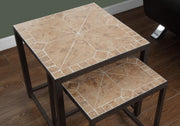 Nesting Table, Space-Saving Design Transitional (Set of 2) - R&R Furniture Gallery (Fountain Valley, CA)