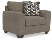 Triston-Peaks - Chair And A Half - Suede - R&R Furniture Gallery (Fountain Valley, CA)