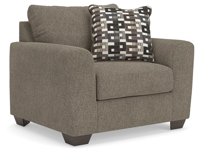 Triston-Peaks - Chair And A Half - Suede - R&R Furniture Gallery (Fountain Valley, CA)
