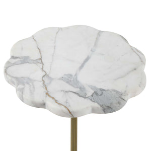 Demi Floret - Drink Table - Gold / White