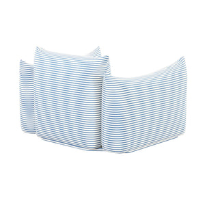 TOV Furniture Saint Tropez stuffed outdoor armchair with plush cushions and durable fabric for patio lounging.