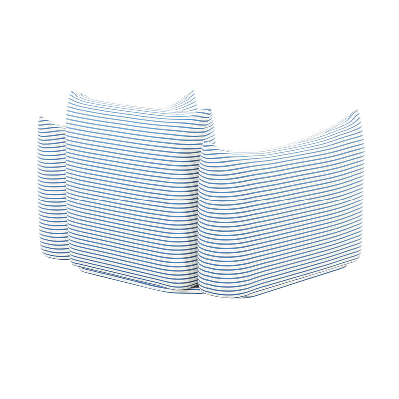 TOV Furniture Saint Tropez stuffed outdoor armchair with plush cushions and durable fabric for patio lounging.