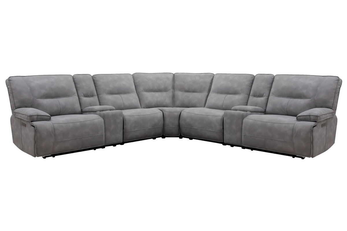 Gladiator - 6 Piece Modular Power Reclining Sectional - R&R Furniture Gallery (Fountain Valley, CA)