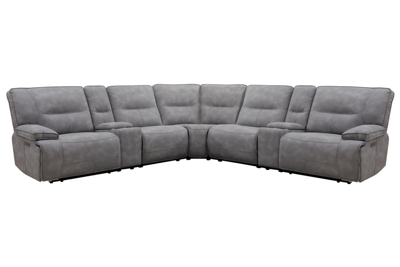 Gladiator - 6 Piece Modular Power Reclining Sectional - R&R Furniture Gallery (Fountain Valley, CA)