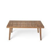Noble House 5-piece outdoor patio furniture set with acacia wood table and four cushioned chairs for outdoor dining and relaxation.