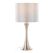 Pair of Lumi Source Lenuxe contemporary semi-gloss table lamps with sleek design, ideal for modern living spaces.