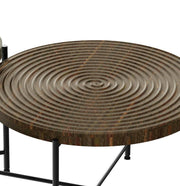 Coffee And End Table Set Waterproof Cover, Distressed Cylindrical Design, Legs Classic Rustic Charm (Set of 2) - R&R Furniture Gallery (Fountain Valley, CA)