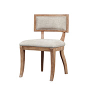 Classic Dining Chair With Curved Back (Set of 2) - Beige / Light Natural - R&R Furniture Gallery (Fountain Valley, CA)