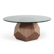 Rackham Mid-Century Walnut & Smoked Glass Coffee Table — view 2