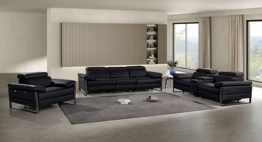 1246 - Modular Power Dual Reclining Sofa, Console Loveseat, And Chair Set With Power Headrests - R&R Furniture Gallery (Fountain Valley, CA)