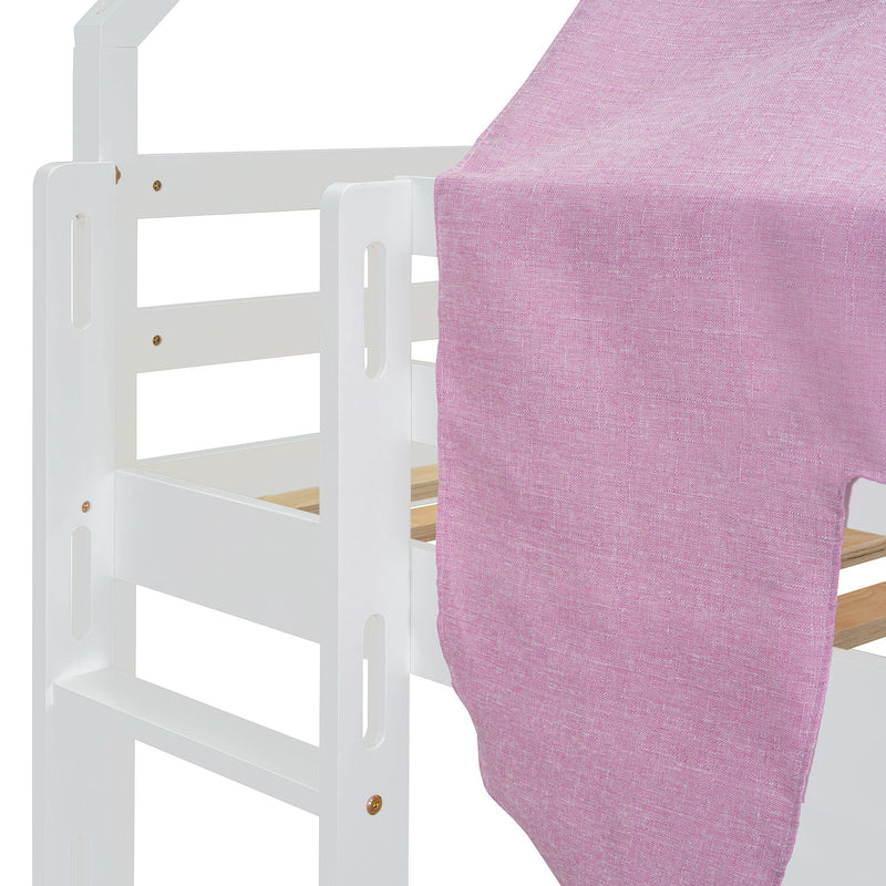 Loft Bed With House Shaped Frame And Tent - R&R Furniture Gallery (Fountain Valley, CA)