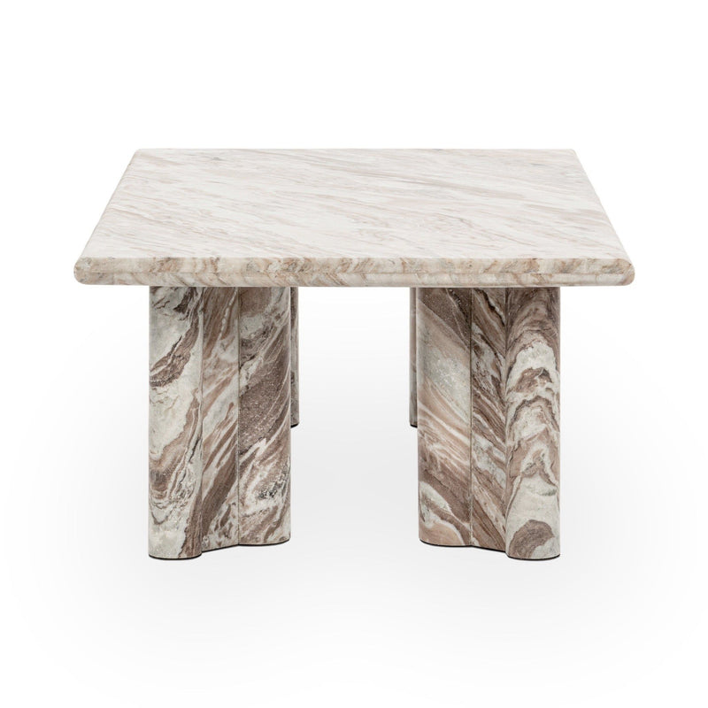 Bowman - Marble Rectangular Coffee Table - Rusty Gray - R&R Furniture Gallery (Fountain Valley, CA)
