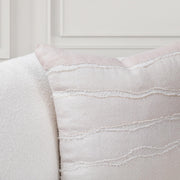Villa Classics Bikram 22x22 inch ivory and natural accent pillow from Classic Home with textured fabric and decorative design.