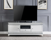 Lotus - TV Stand - Mirrored, Faux Ice Cube Crystals - R&R Furniture Gallery (Fountain Valley, CA)