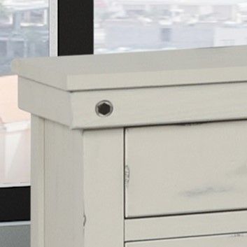 3 Drawer Elegant Nightstand - White - R&R Furniture Gallery (Fountain Valley, CA)